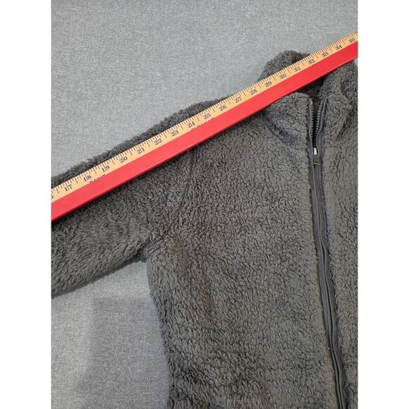 Patagonia Los Gatos Full Zip Sherpa Fleece Jacket Gray Womens Size M Fuzzy - Picture 3 of 8
